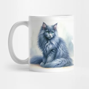 Nebelung Cat Watercolor Kitten - Cute Kitties Mug